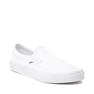 White slip-on vans